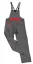 Montérky s laclem SP1001M - Barva: Šedá/červená, Velikost: 2XL