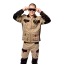 Blůza SAFARI - Barva: khaki/černá, Velikost: M, Gramáž: 245 g/m²