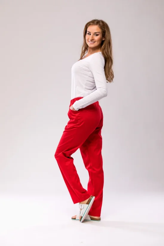 Kalhoty BECKY - Barva: Bílá, Velikost: 36